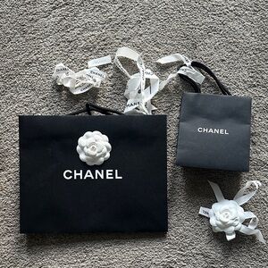 CHANEL Black and White Gift Bags